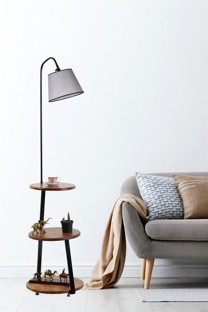 Opviq Podna lampa Sorti, 3 Shelves, E27 40W, Braon