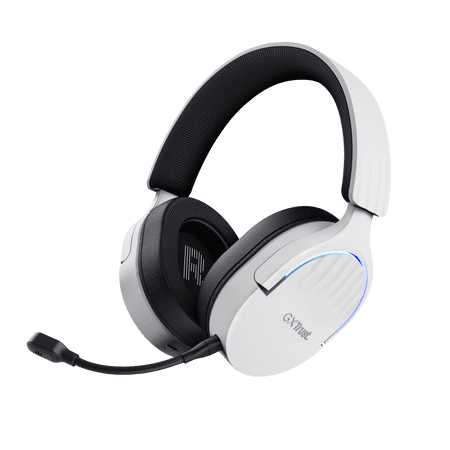 Trust Bežične gaming slušalice GXT491W Fayzo, USB-A, 3,5 mm, Over-Ear, Bela