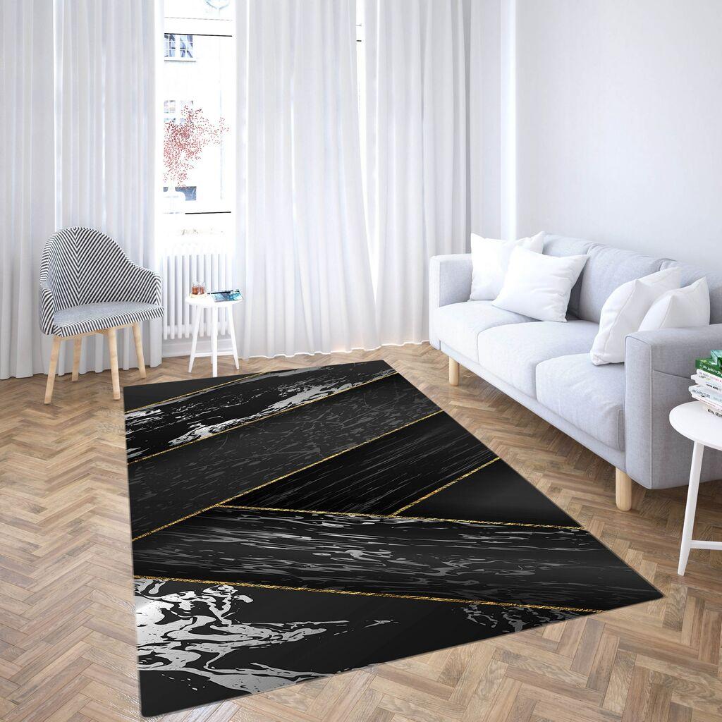 Conceptum Hypnose Tepih Cg38, Pravougaoni, 100 x 180 cm, Crni