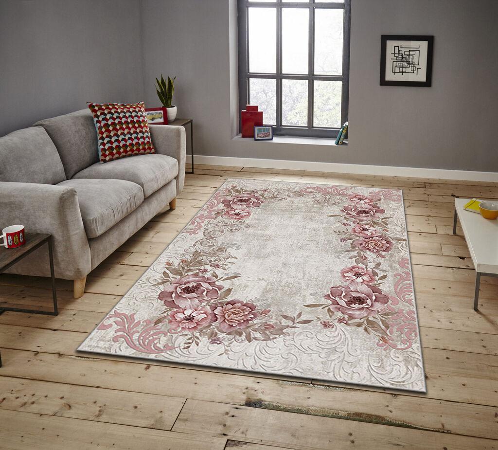 Conceptum Hypnose Tepih Asr Crpt-149, Pravougaoni, 100 x 180 cm, Krem