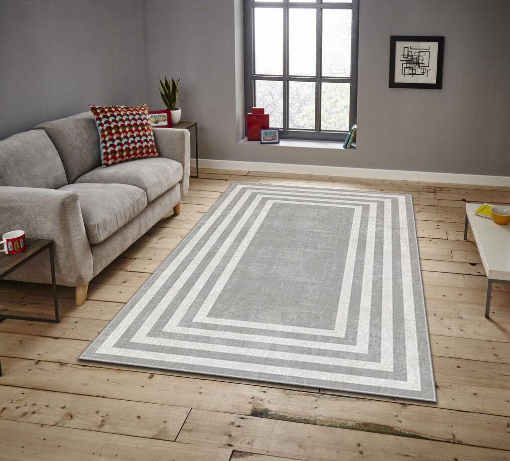 Conceptum Hypnose Tepih Asr Crpt-121, Pravougaoni, 140 x 220 cm, Svetlosivi