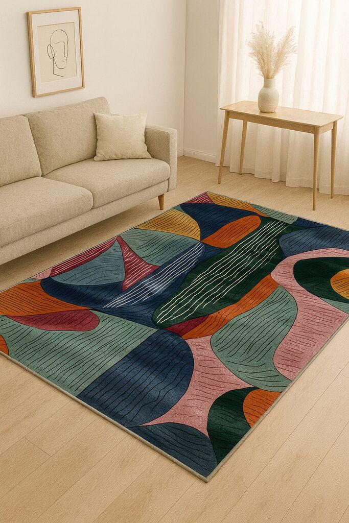 Conceptum Hypnose Tepih BSR-9, Pravougaoni, 100 x 140 cm, Šareni