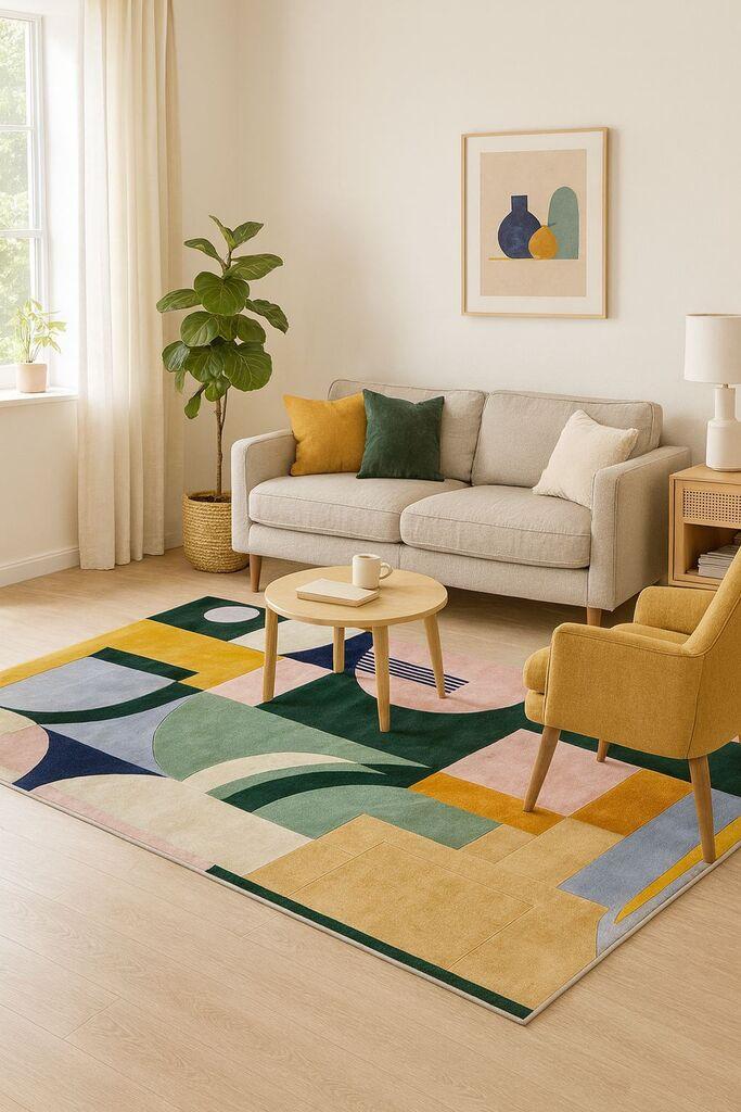 Conceptum Hypnose Tepih BSR-1, Pravougaoni, 140 x 220 cm, Šareni