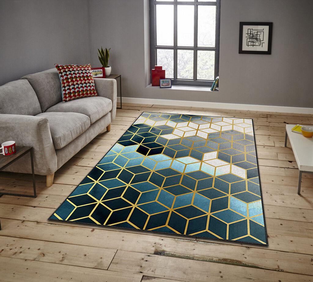 Conceptum Hypnose Tepih Asr Crpt-99, Pravougaoni, 160 x 230 cm, Plavi