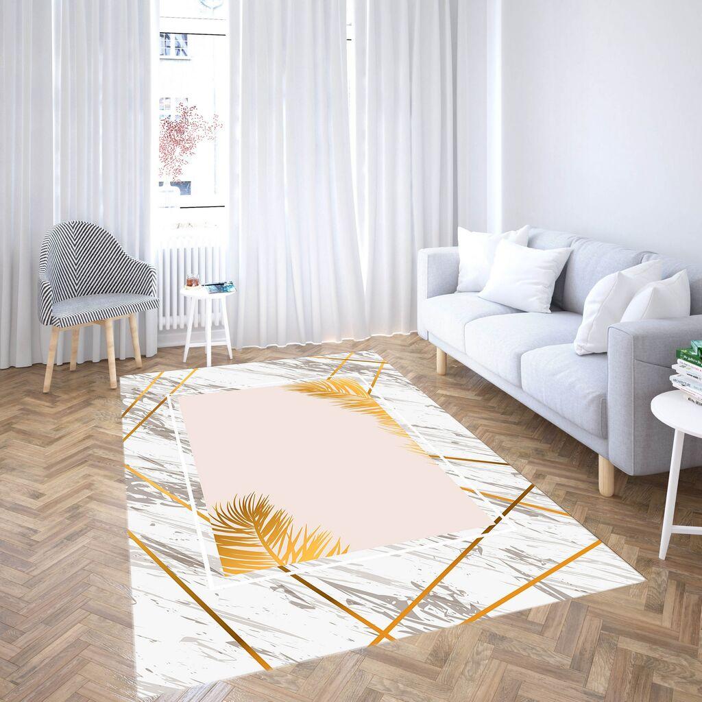 Conceptum Hypnose Tepih CG_43, Pravougaoni, 80 x 140 cm, Krem-sivi