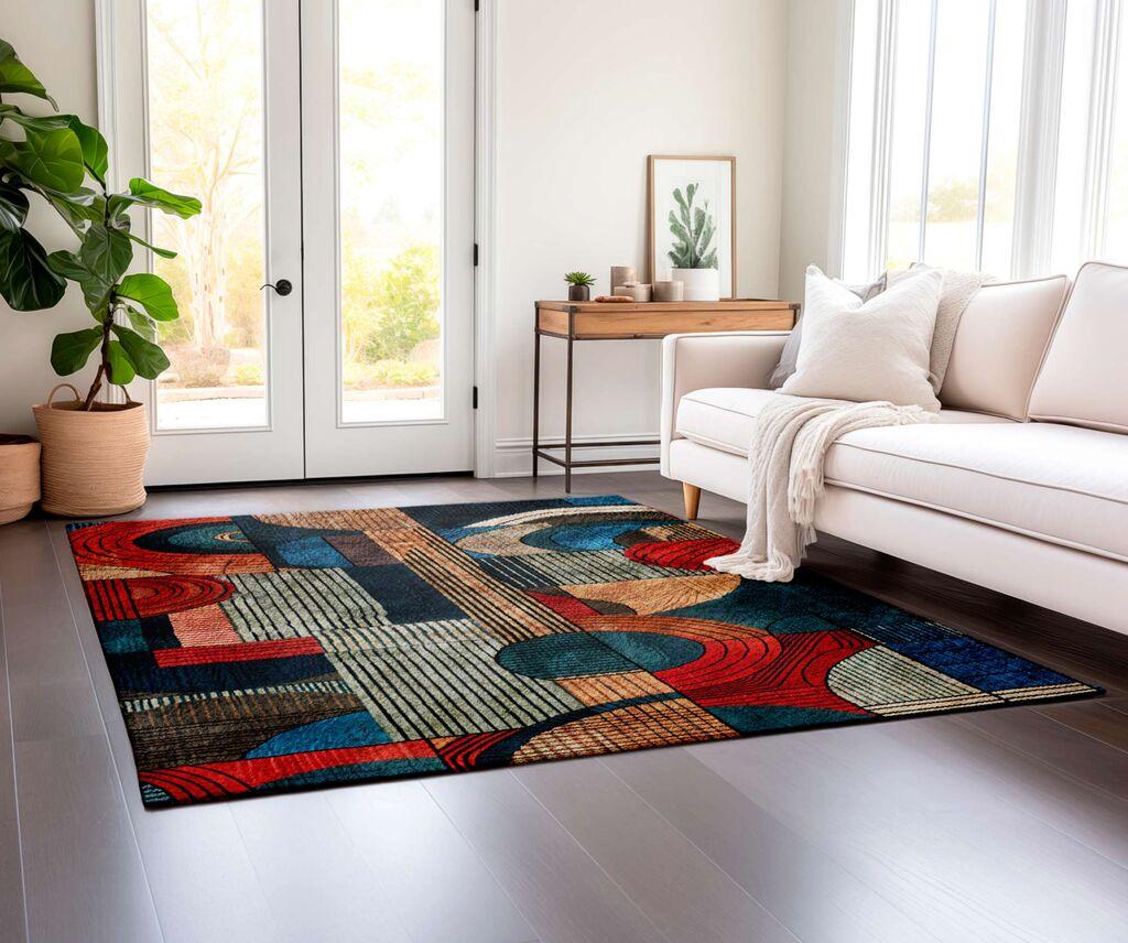 Conceptum Hypnose Tepih BSR-3, Pravougaoni, 100 x 180 cm, Šareni