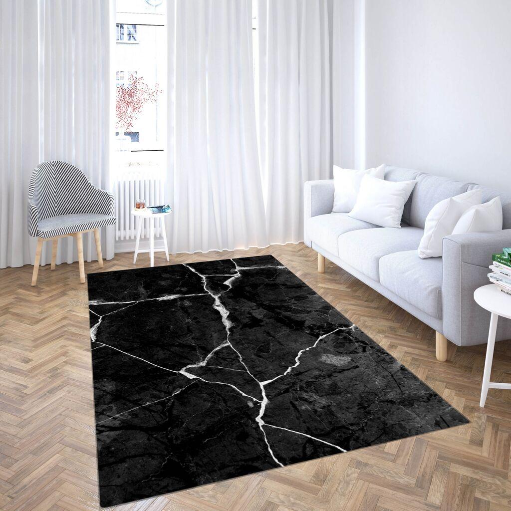 Conceptum Hypnose Tepih CG_217, Pravougaoni, 100 x 180 cm, Crni