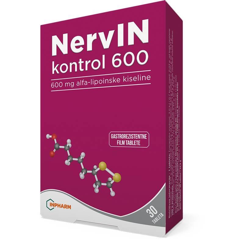 Nervin Control 600, 30 tableta