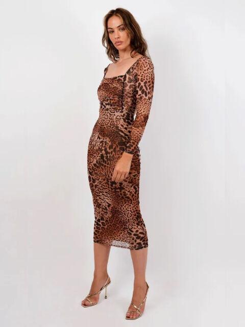 Jaded Rose Ženska haljina Kendra, Braon