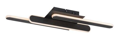 Rabalux Plafonjera Sindri, LED 18W, 950lm, DIP prekidač 3000-4000K, 61x23cm, Crna