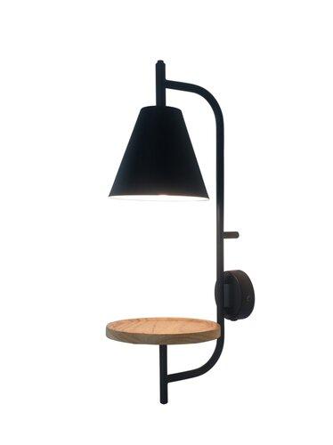 Rabalux Zidna lampa Azome, E27, 15W, H50cm, kabl 150cm, Crna