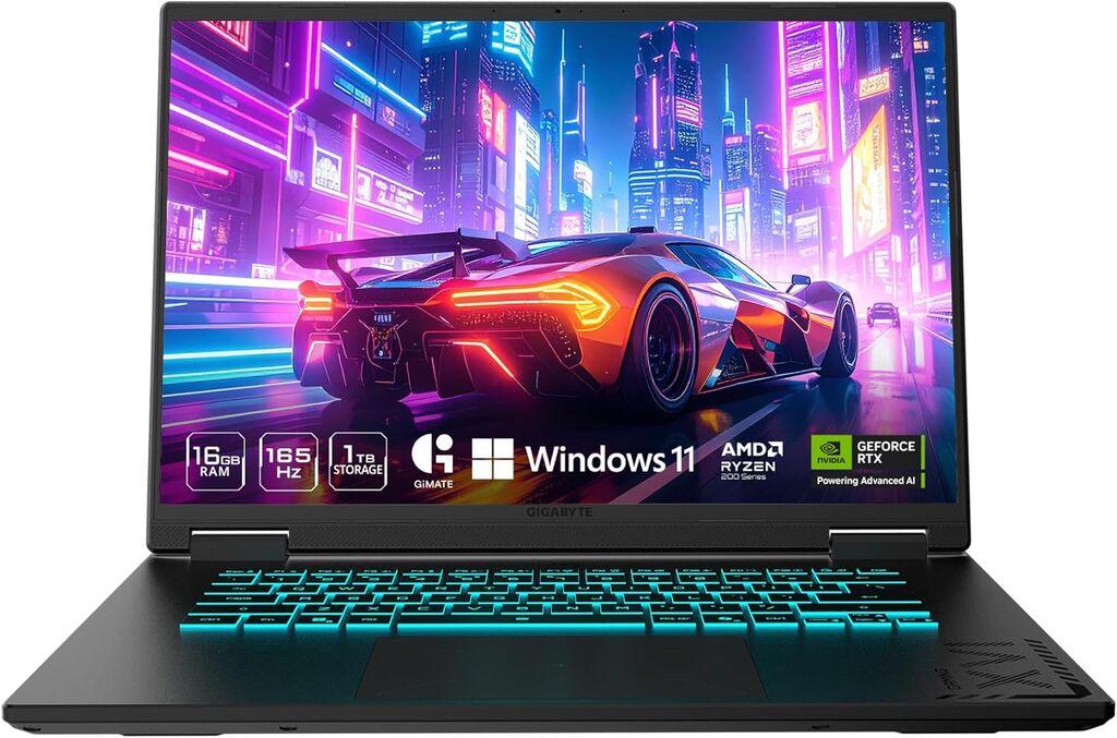 Gigabaјt laptop za igre A16 AMD Ryzen 7 260, 5060 8GB, 16 FHD+ 165Hz, 16GB DDR5, 512GB