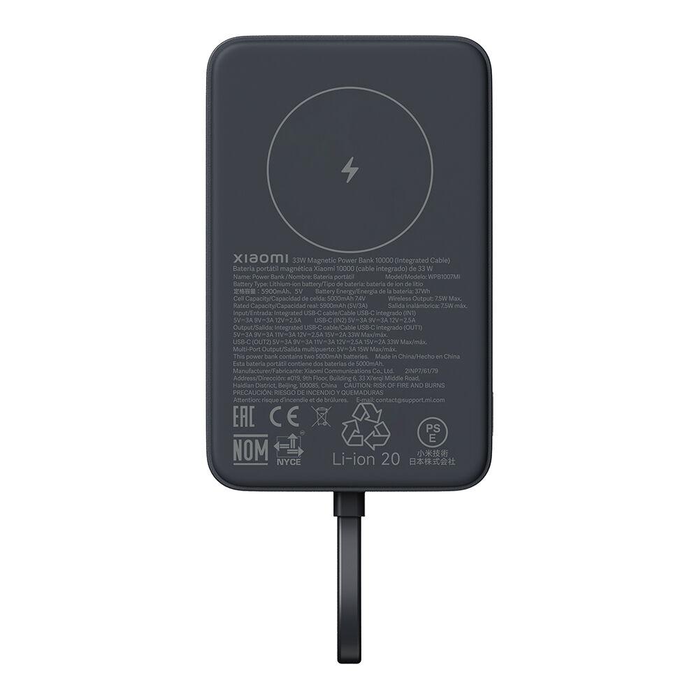 Xiaomi Eksterna baterija Magnetic 10000 mAh, Siva