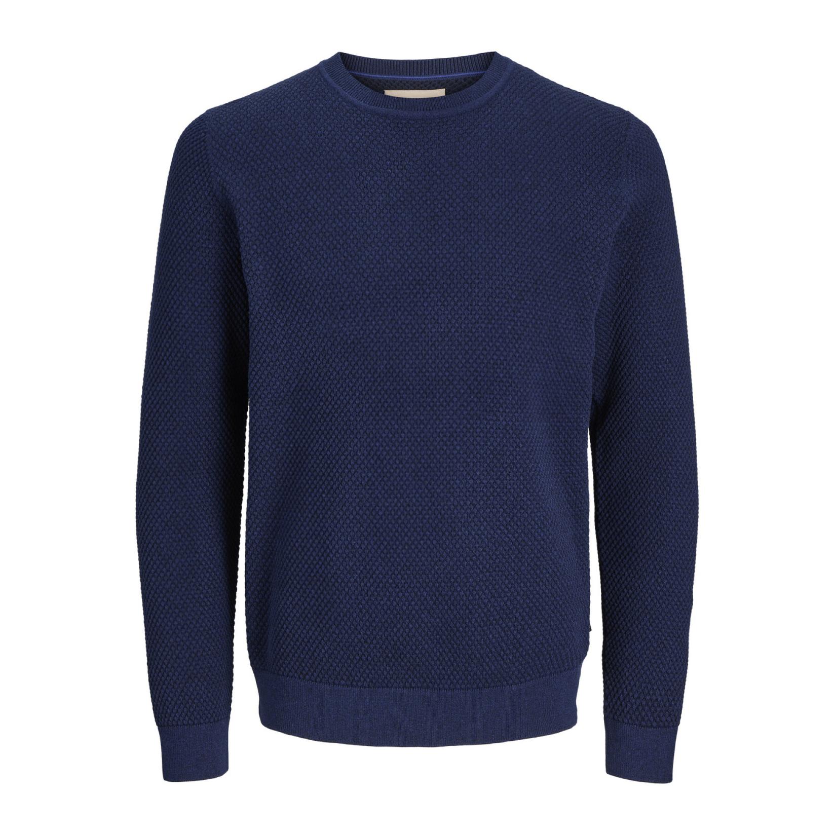 JACK & JONES Muški džemper 12265328, Teget