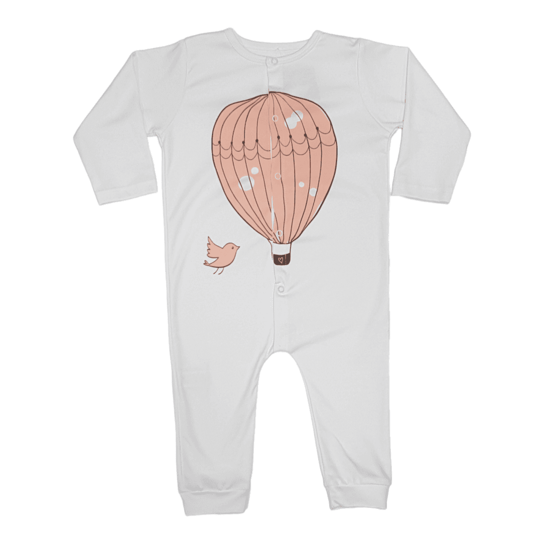 KIKO CLUB Zeka bez stopala za bebe Ptičica, Beli