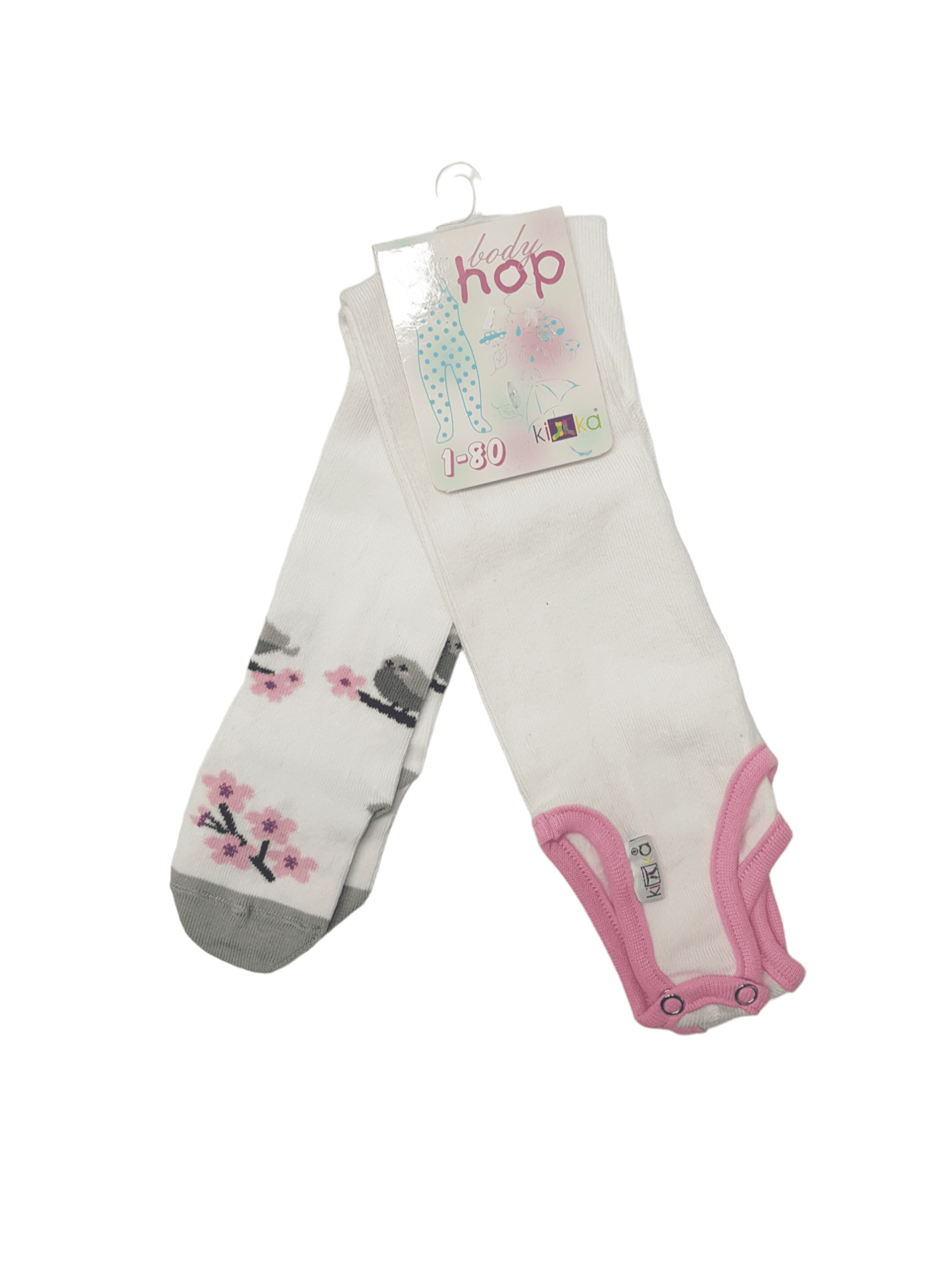 KIKA Bodi hop Ptičice, Bele