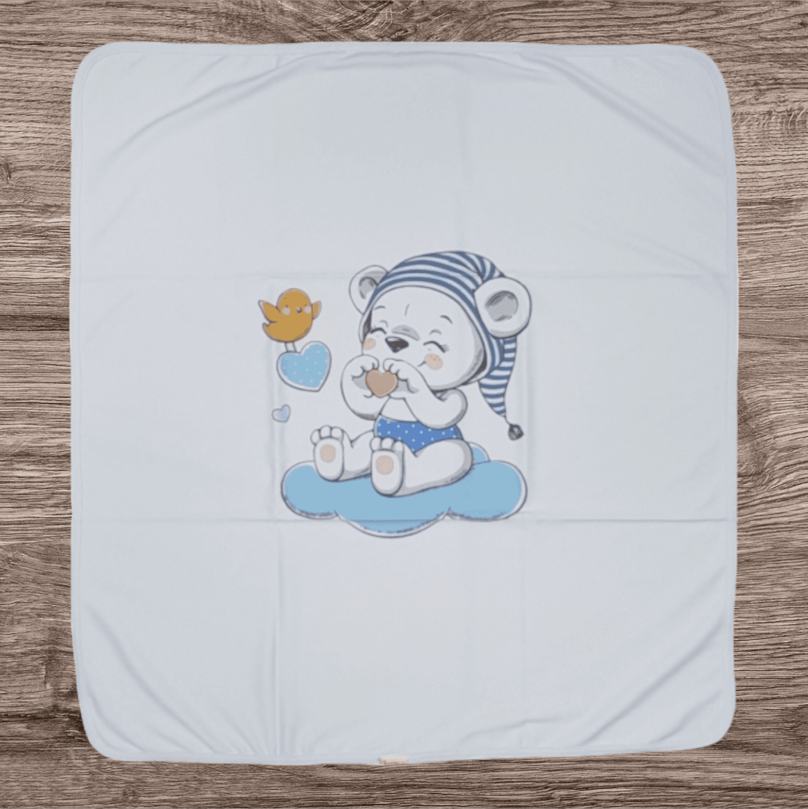 IVONA Prekrivač za bebe Meda, Svetloplavi