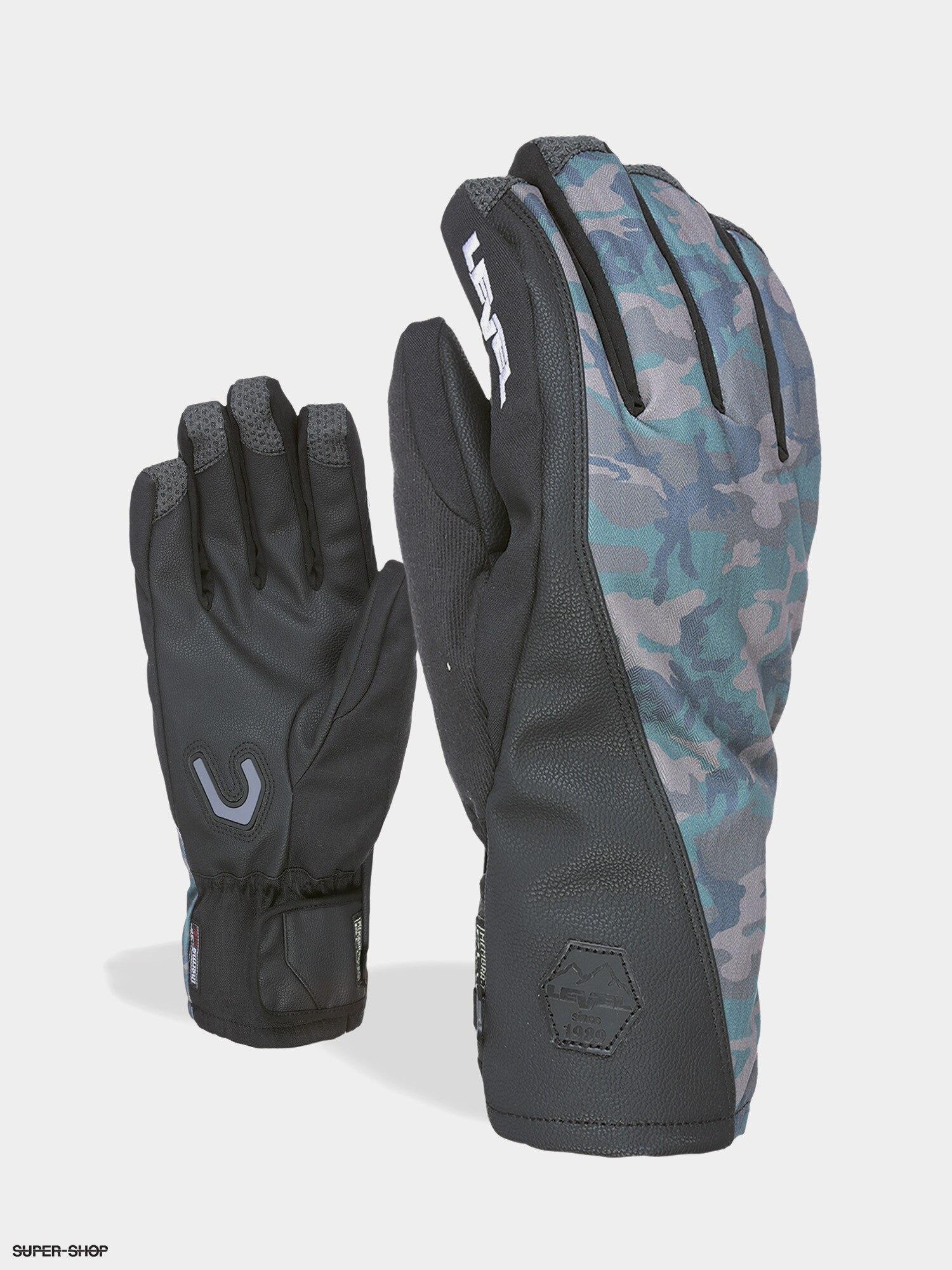 LEVEL Muške rukavice za skijanje MATRIX DUO CLAY, Maskirno-crne