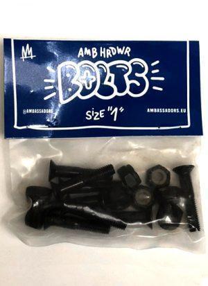 AMBASSADORS Vijci za skejt, Crni