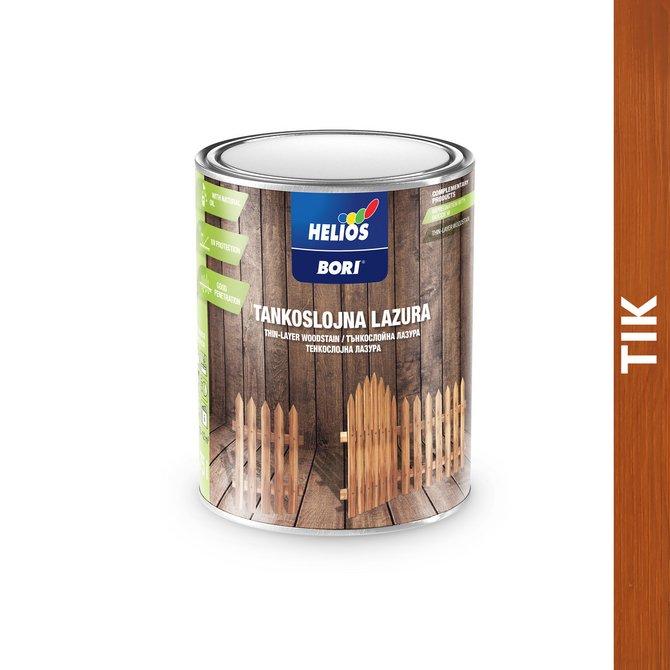 BORI Tankoslojna lazura, 0.75l, Tik