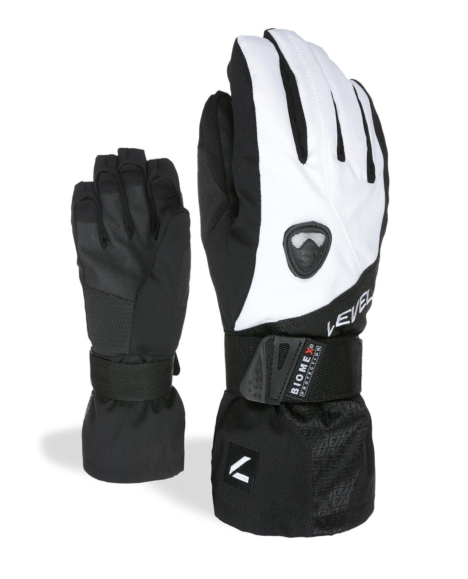 LEVEL Unisex rukavice za skijanje BUTTER FLY W ECLIPSE, Crno-bele