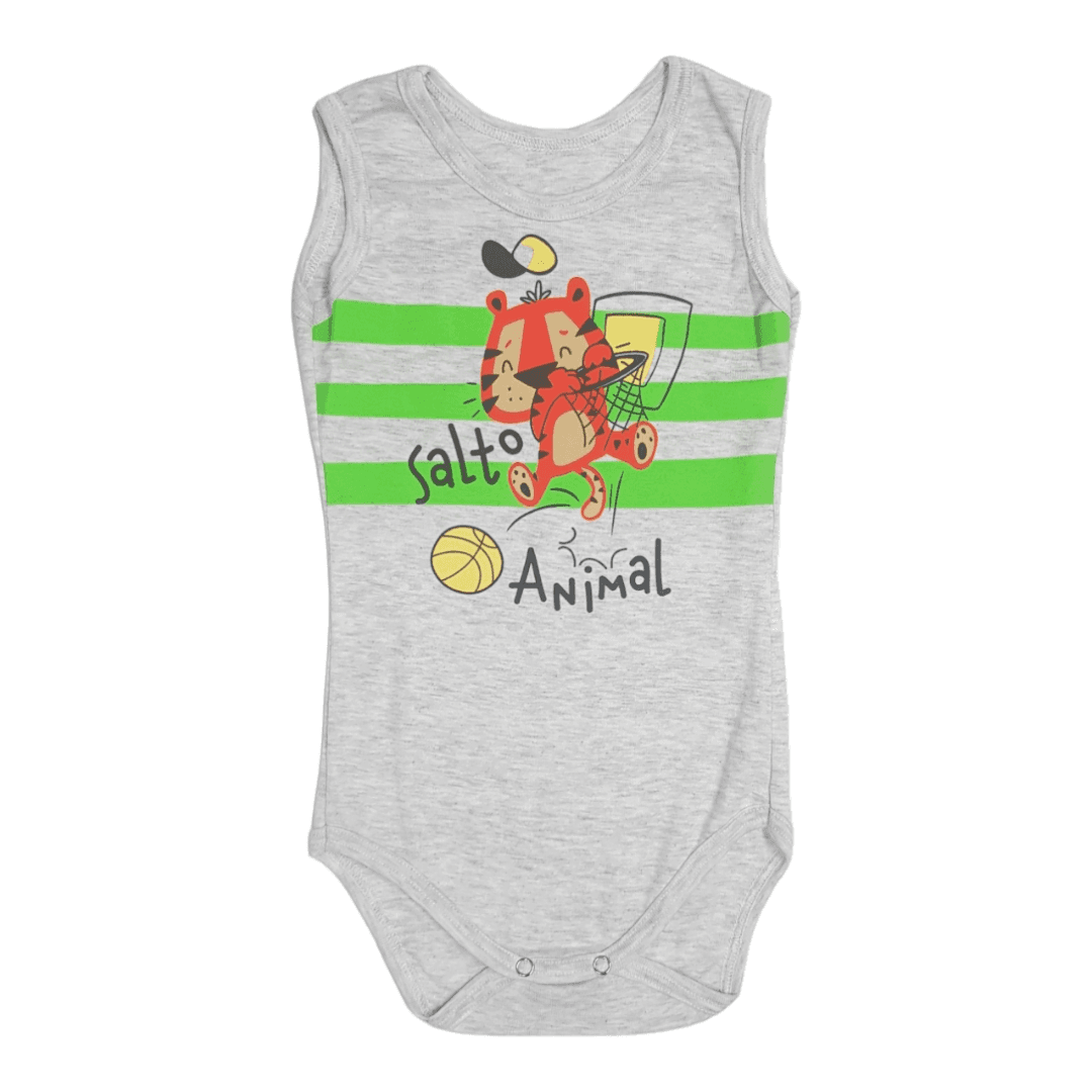 SAN-TEX Bodi za bebe Tigrić, Sivi