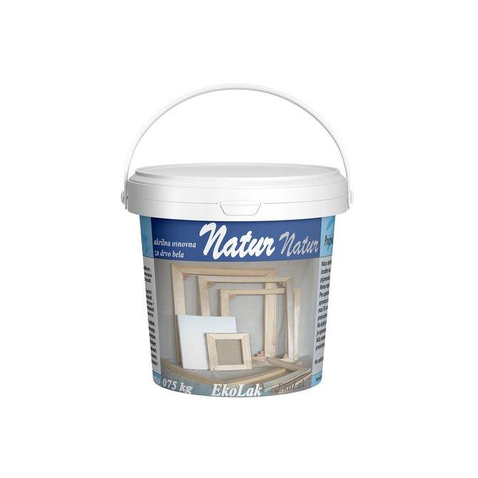 EKOLAK Natur osnovna boja za drvo, 0.75l, Bela