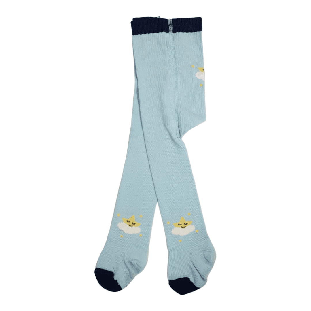 KIKA Hulahopke za bebe Zvezdica, Svetloplave