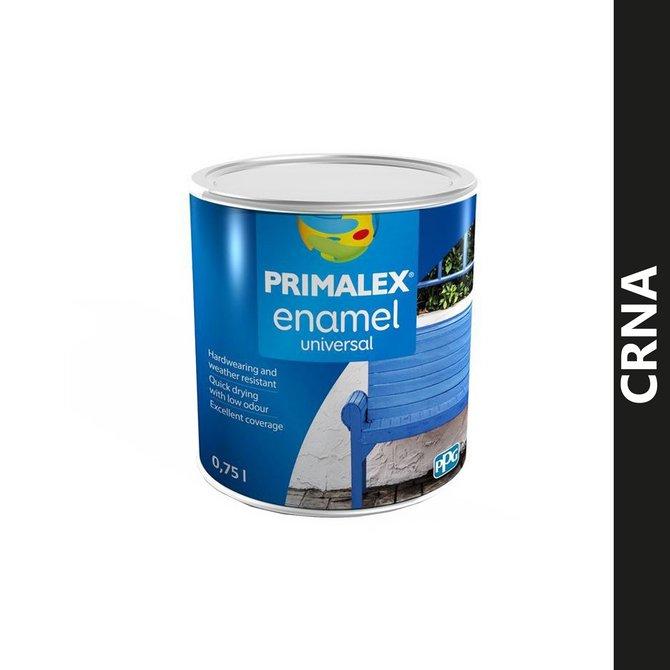 PRIMALEX Emajl na vodenoj bazi, 0.75l, Crni