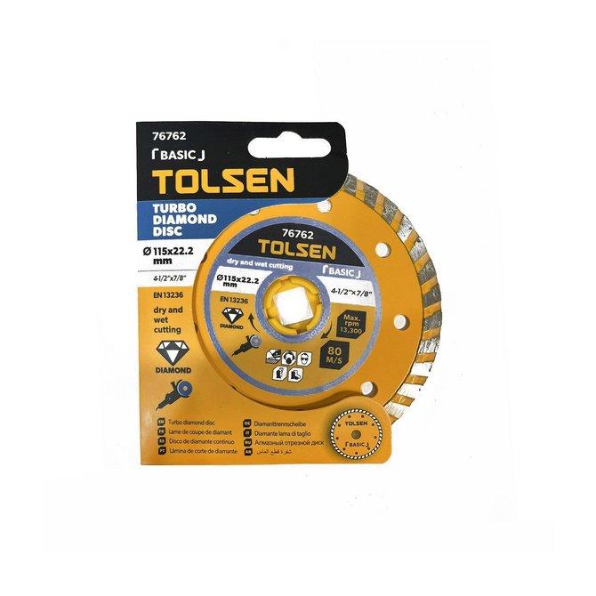 TOLSEN Dijamantska rezna ploča TURBO, fi 115mm