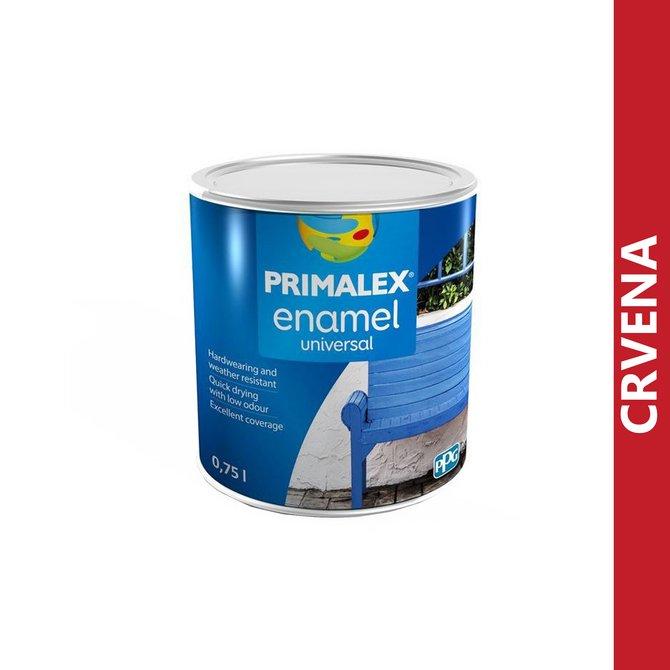 PRIMALEX Emajl na vodenoj bazi, 0.75l, Crveni