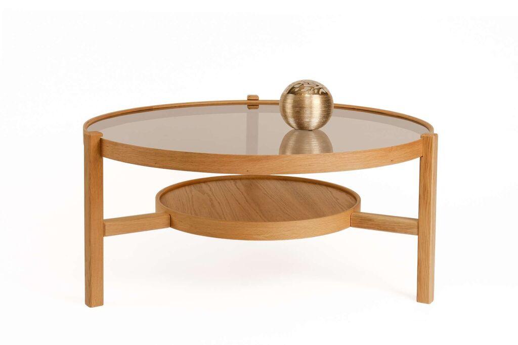 Hanah Home Klub sto Flora, 100x48 cm, Smeđi