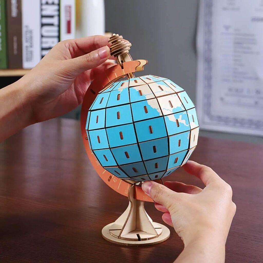 Čarolijashop 3D drvena puzzle Globus