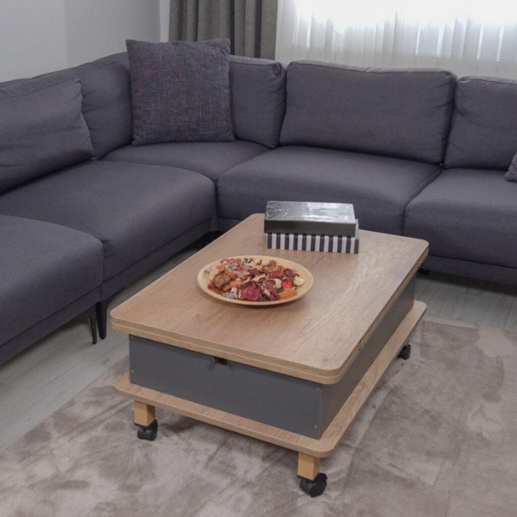 Hanah Home Sto za dnevnu sobu Nino 90x40x60 cm, Antracit