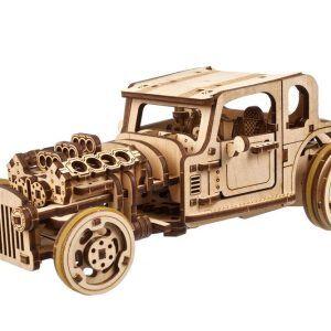 Ugears 3D Slagalica Hot Rod Furious Mouse, 207 delova