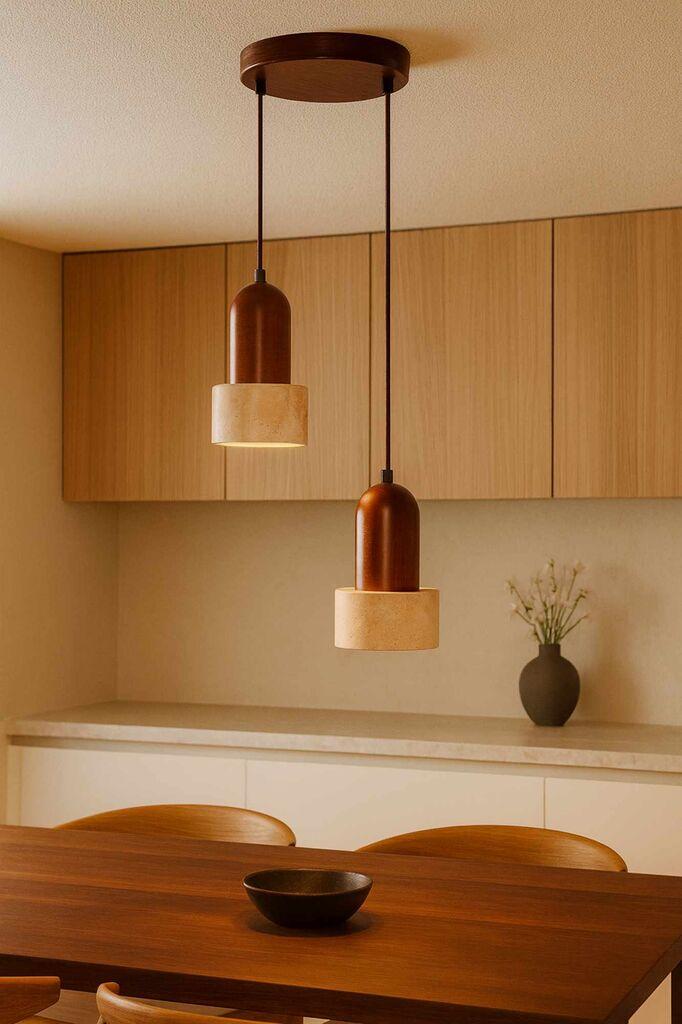 Opviq Luster Loer B, 2 x E27 Max, 40W, Braon