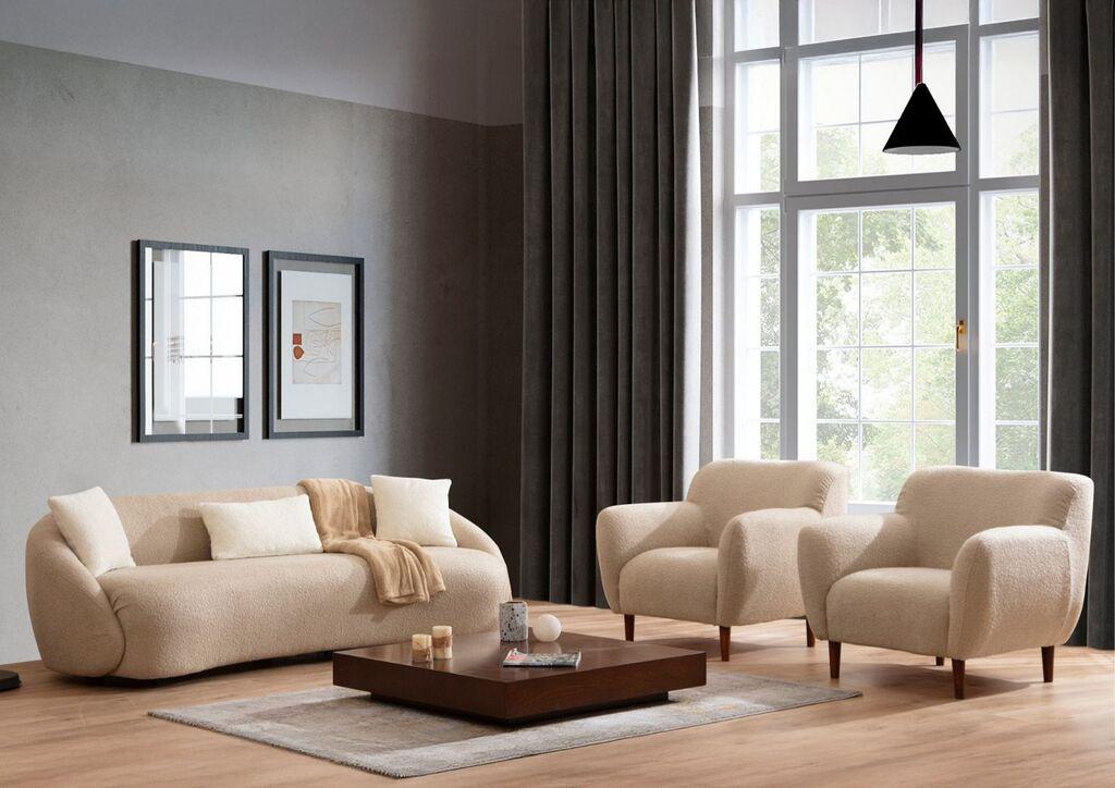 Atelier del Sofa Trosed Napoli 3, 230x94x73cm, Krem