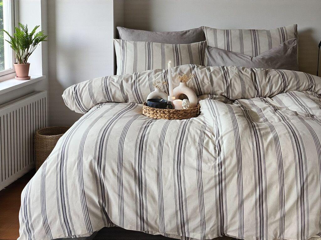 Viktorija Komplet set posteljina za Francuski ležaj Cotton-Life 200x220cm, Indigo