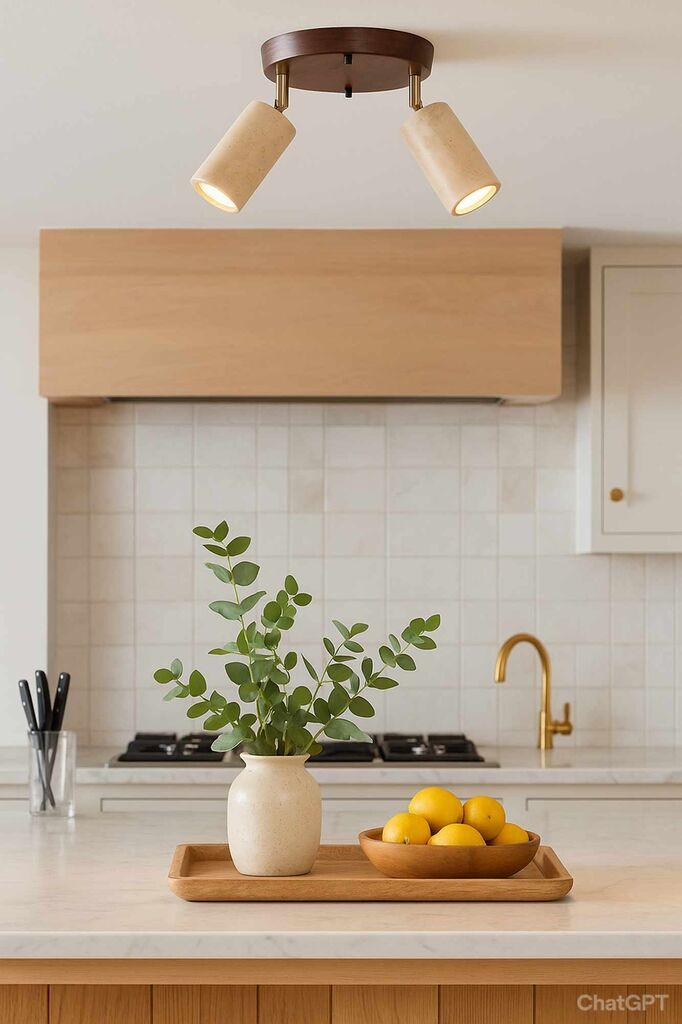 Opviq Luster Nur B, IP20, 2 x GU10 Max, 10W, Braon