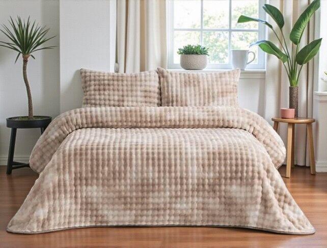 Viktorija Ćebe set Reflections – 220x240cm + 2 jastučnice 50x70cm Vizon