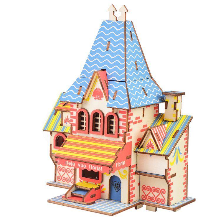 Čarolijashop 3D drvena slagalica Vila cveća