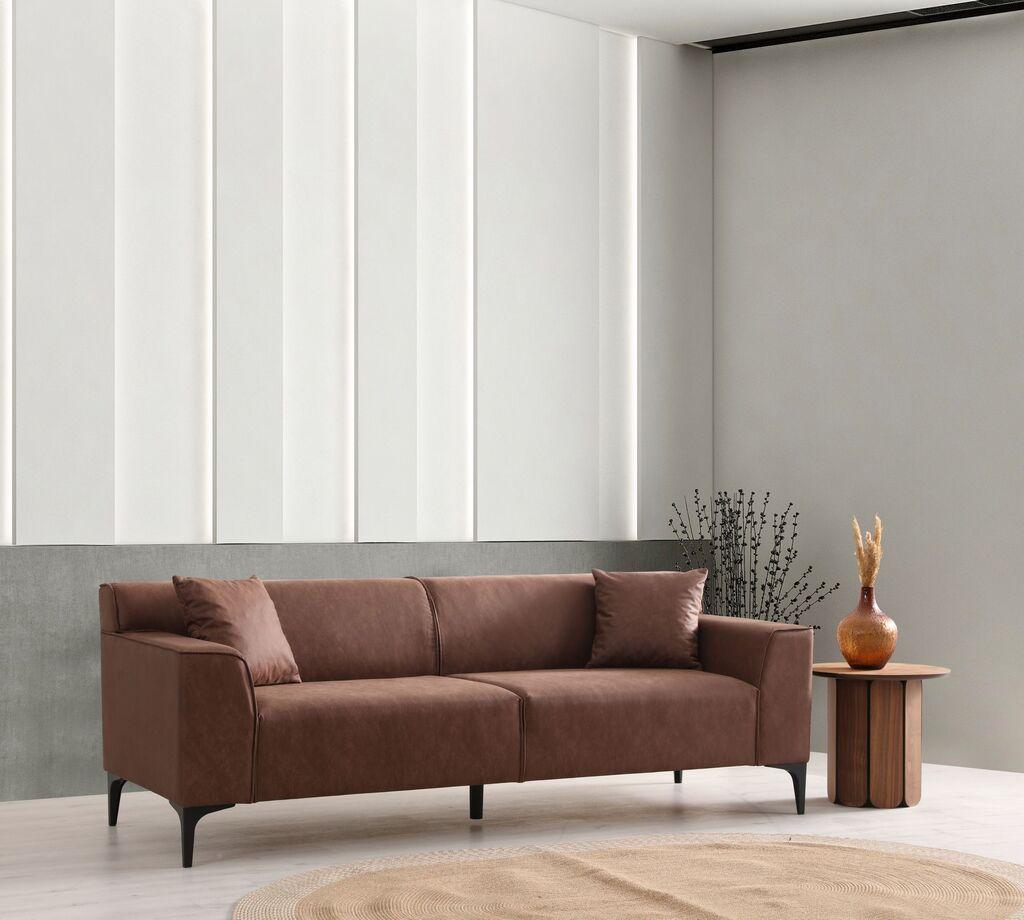 Atelier del Sofa Trosed New Petra 3, 212x69x86cm, Braon