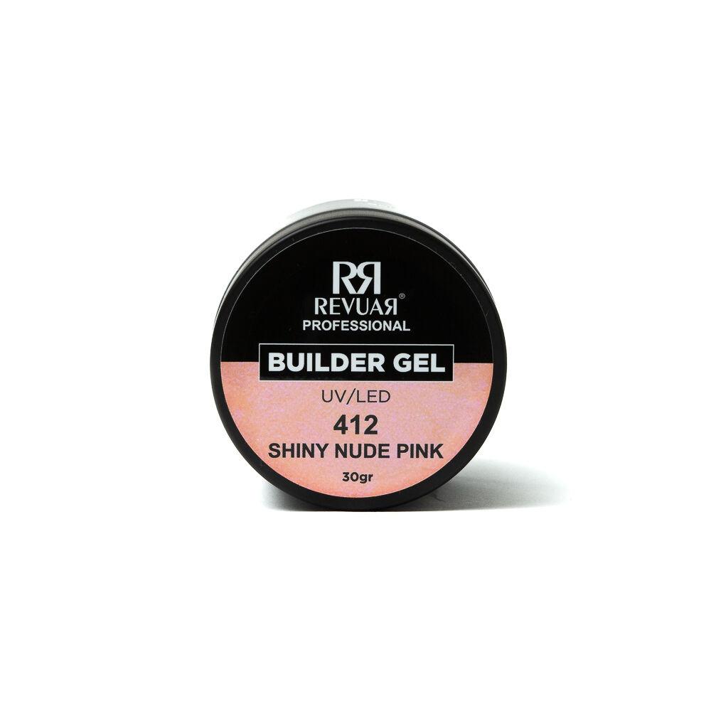 Revuar UV LED Builder gel 412, 30g, Shiny Nude pink