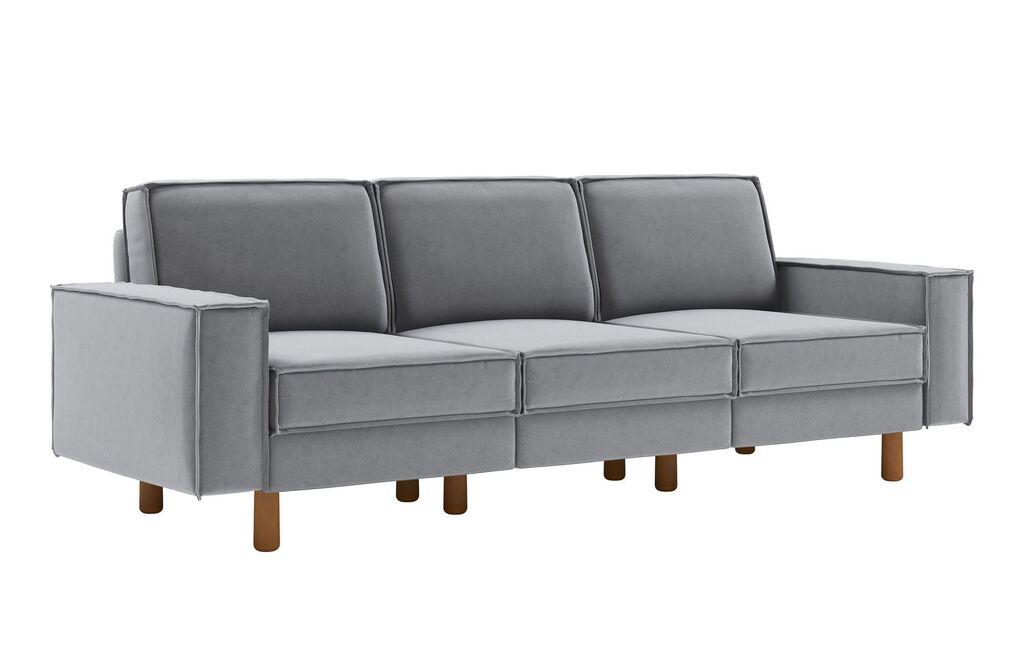 Atelier del Sofa Trosed Sparrow Extra 3, 238x89x87 cm, Sivi