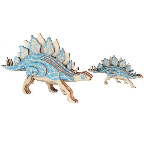 3D drvena slagalica Stegosaurus, 2 komada, 27 delova