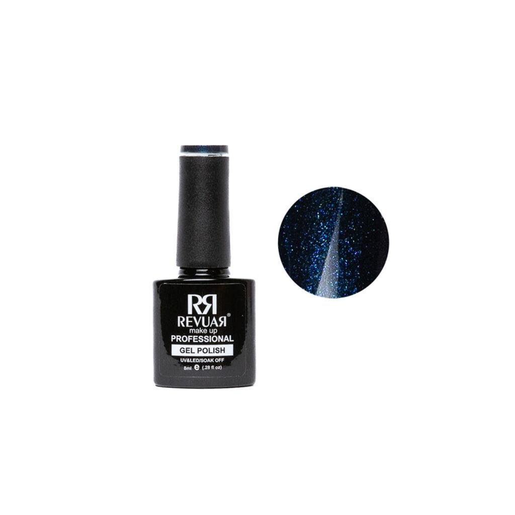 Revuar UV LED Glitter gel lak 2023, Teget