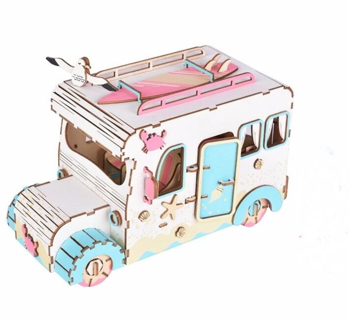 Čarolijashop 3D drvena slagalica Kamp vozilo