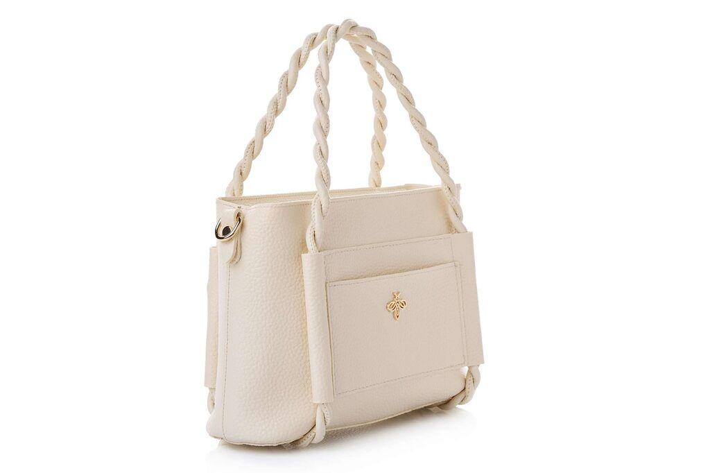 Lucky Bees Ženska torba Nia, Krem