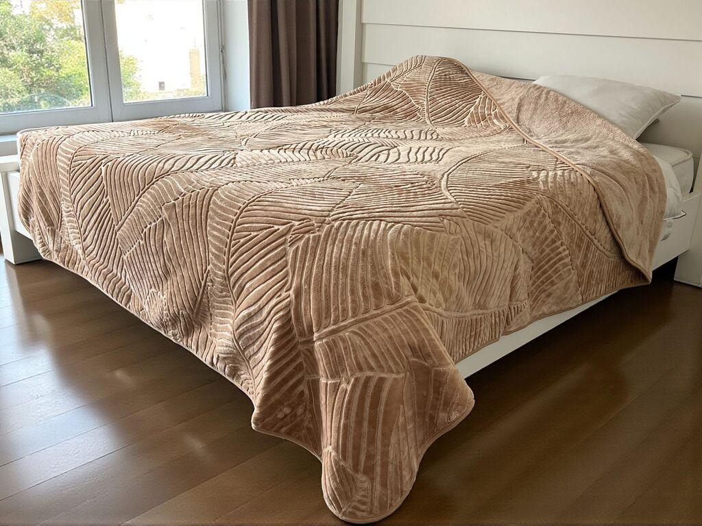 Viktorija Ćebe Merinos 220x240cm A16 List Braon boja