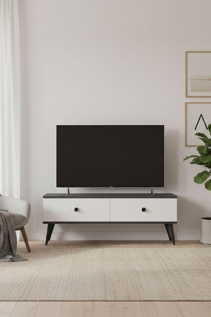 Hanah Home TV Komoda Mona 120, 120x40.5x32cm, Bela